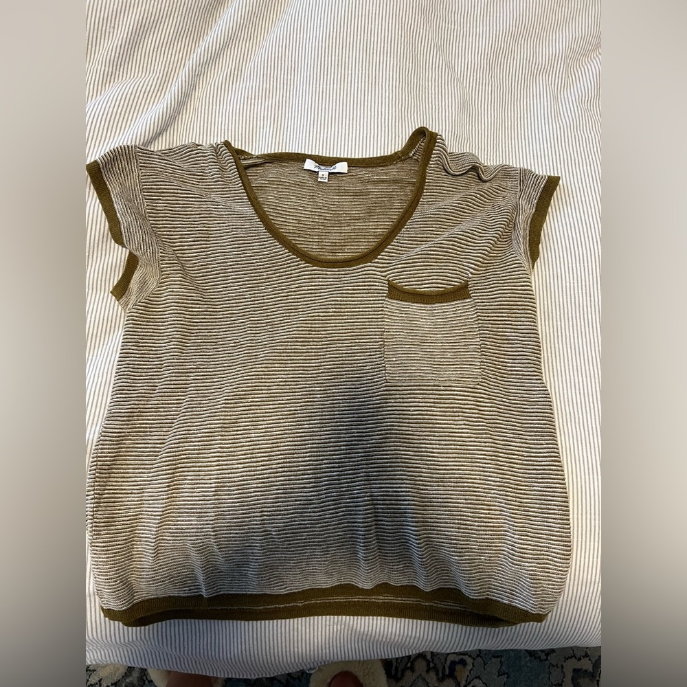 Madewell striped sweater shirt